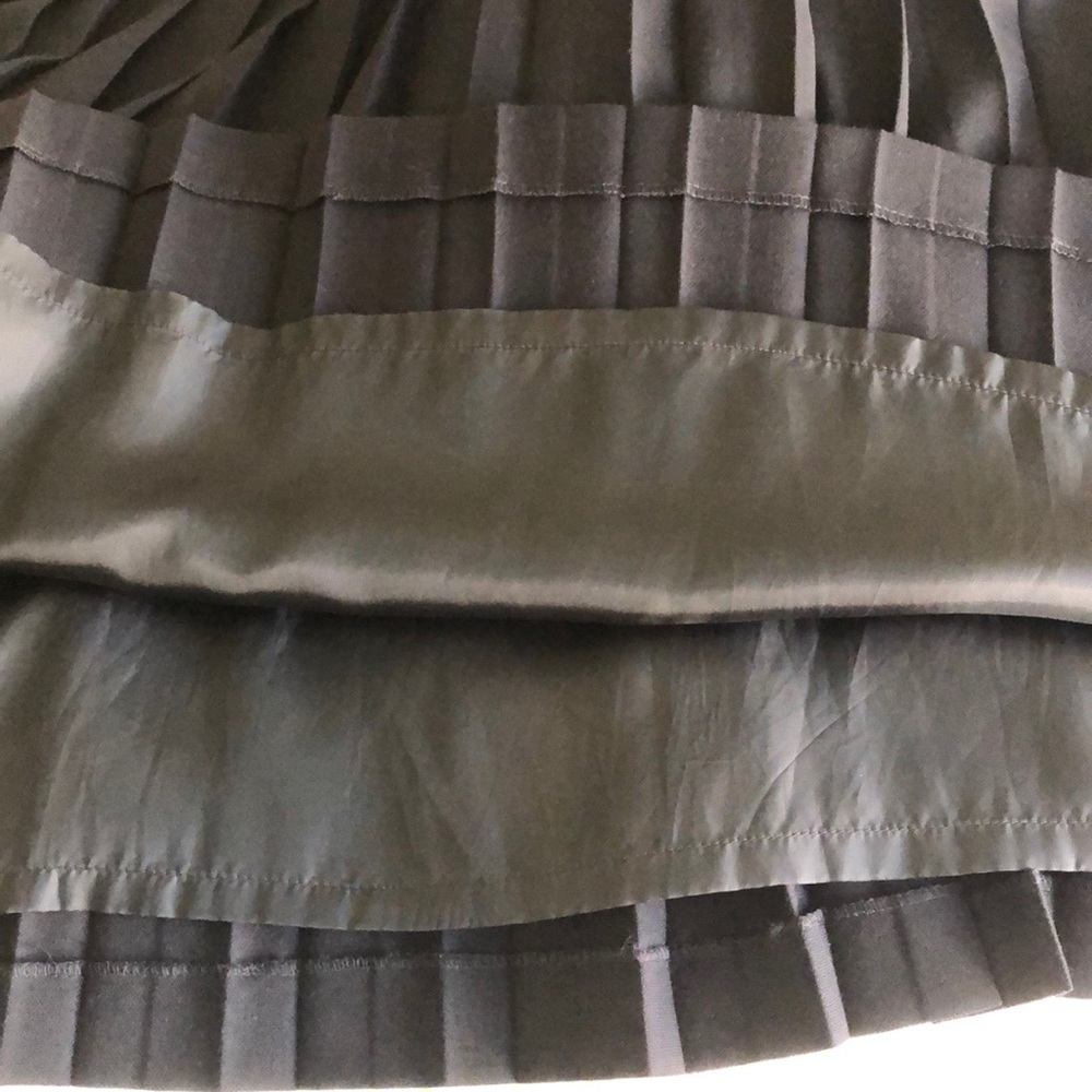 ESCADA Vintage Classic Navy Blue Knife Pleated Wool Gabardine Maxi Skirt - Picture 5 of 10